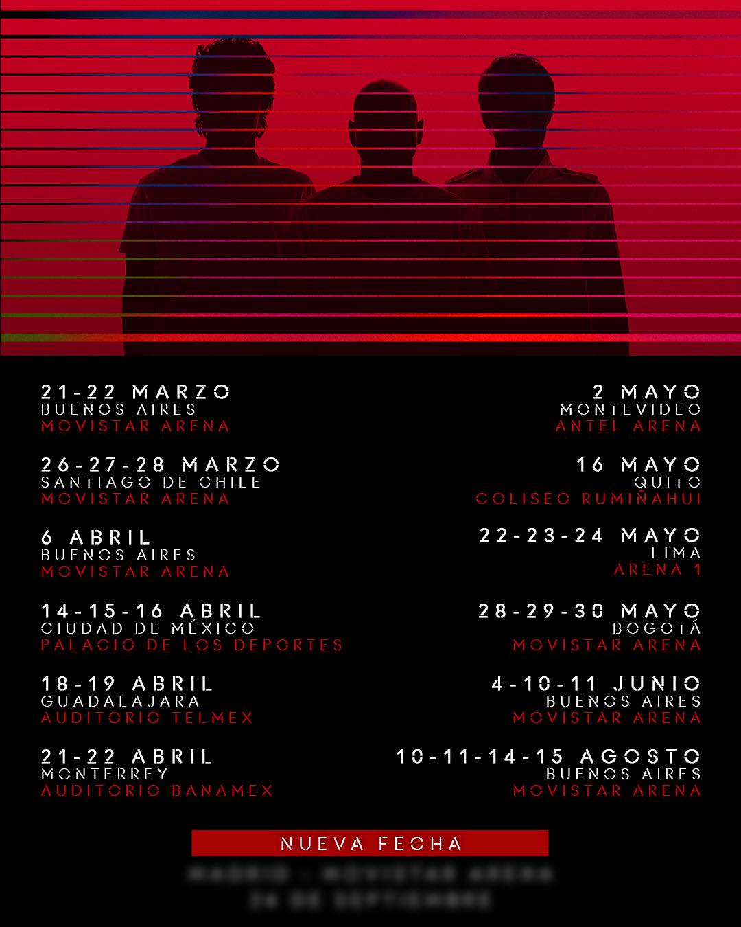 Soda Stereo Ecos tour Tour Poster 2026